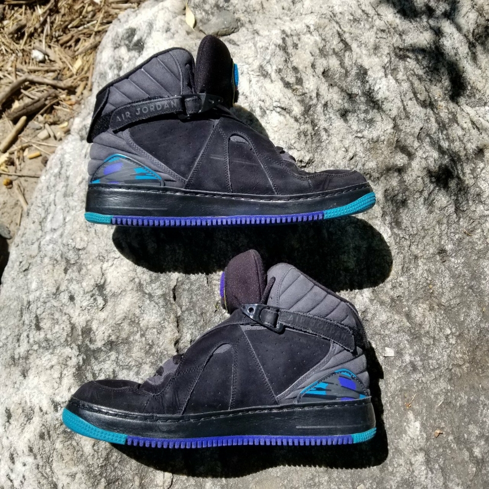 COPY - AFJ Air Jordan 8 Retro Aqua, colorway black